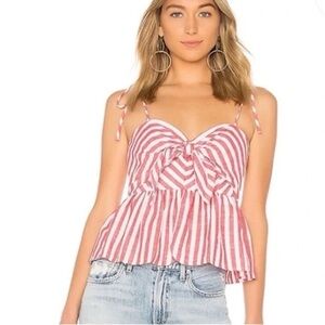 Bardot Summer Stripe Top in Red Stripe